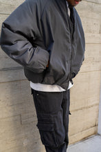 Load image into Gallery viewer, Eptm - Capital cropped bomber charcoal