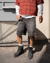 Load image into Gallery viewer, Eptm - Star denim shorts Black