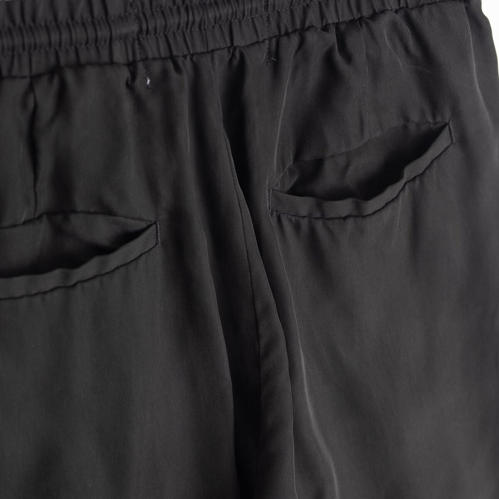 Jungles - Design For Peace Of Mind Cupro Pant , black vegan silk