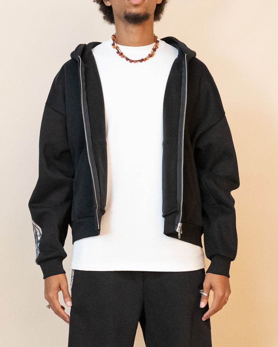 Eptm - Real camo zip up hoodie , black