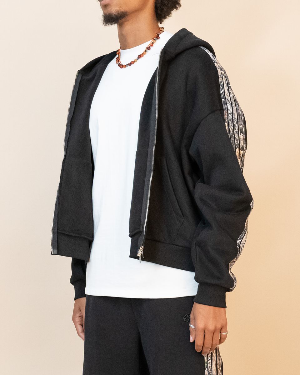 Eptm - Real camo zip up hoodie , black