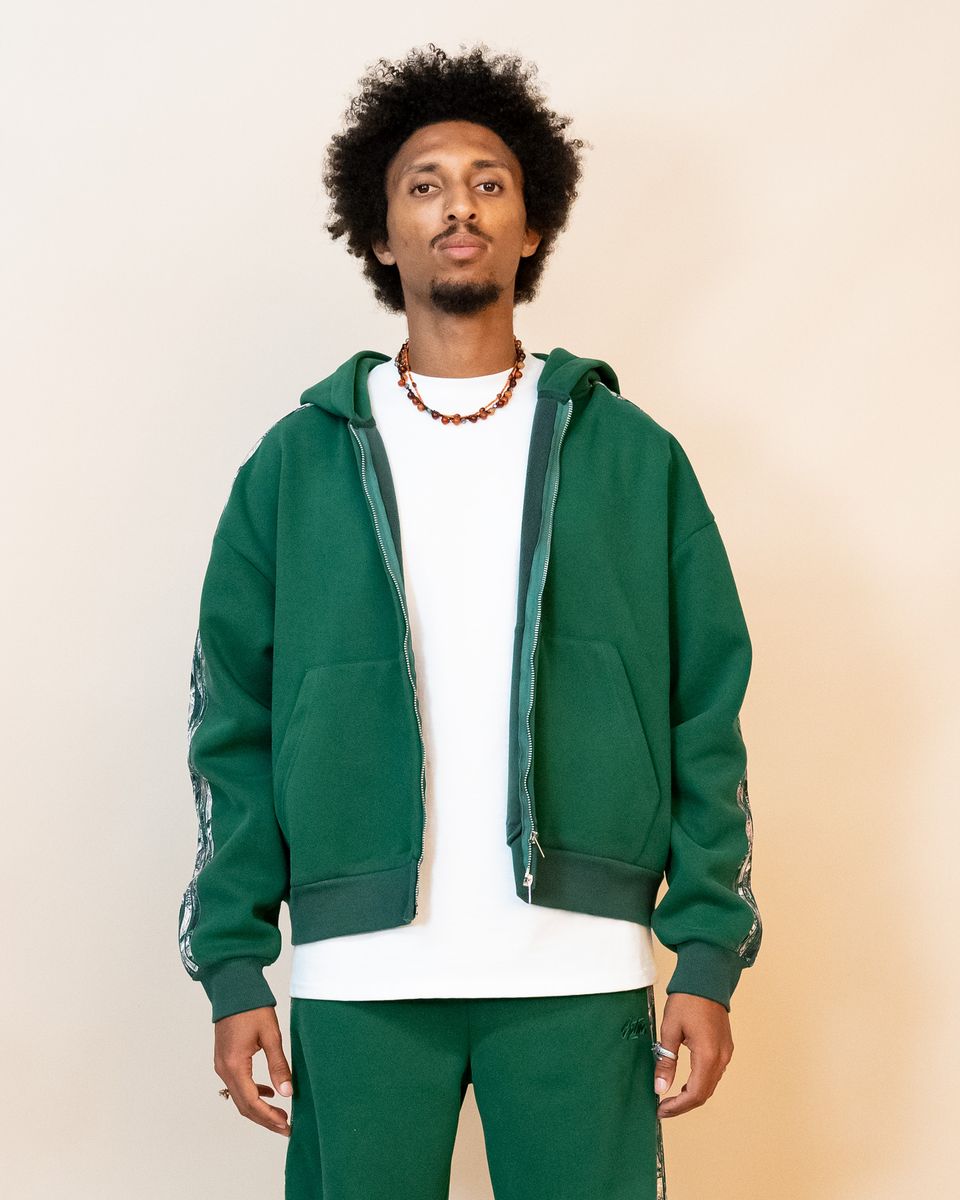 Eptm - Real camo zip up hoodie , hunter green