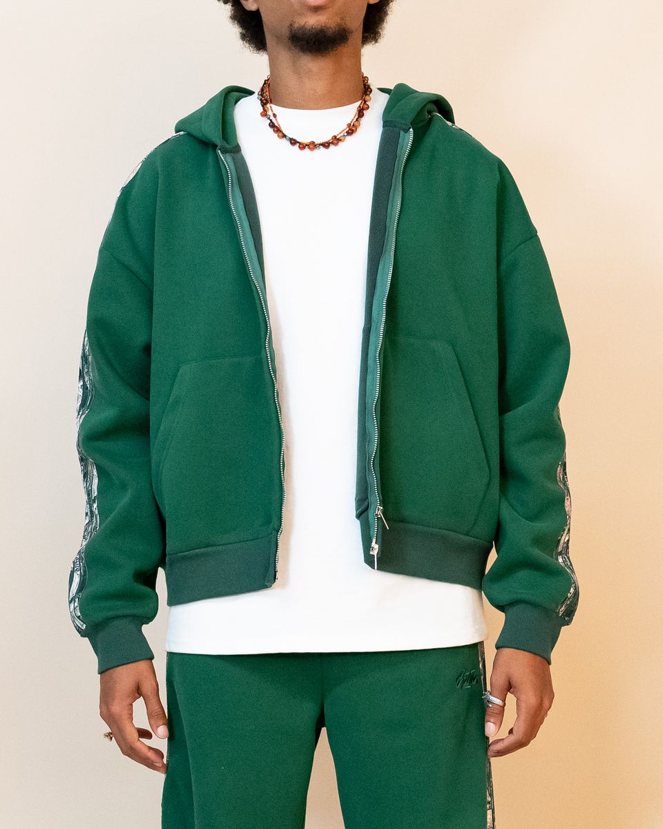 Eptm - Real camo zip up hoodie , hunter green