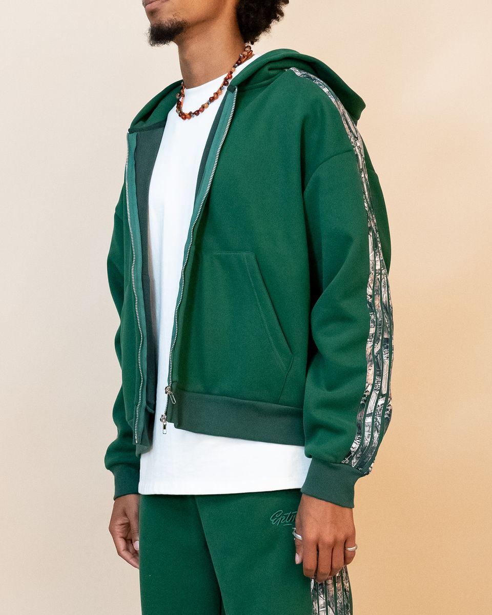 Eptm - Real camo zip up hoodie , hunter green