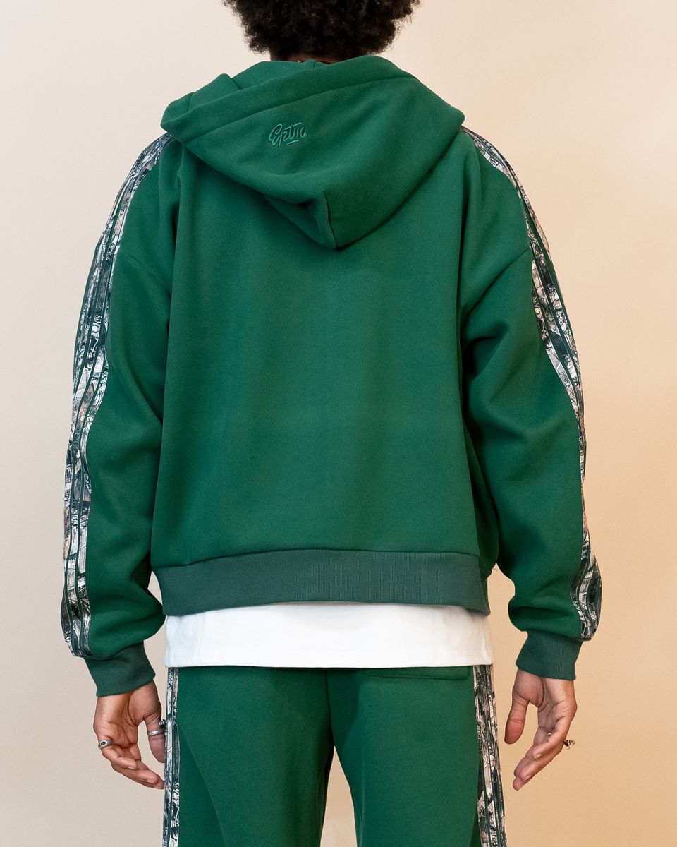 Eptm - Real camo zip up hoodie , hunter green