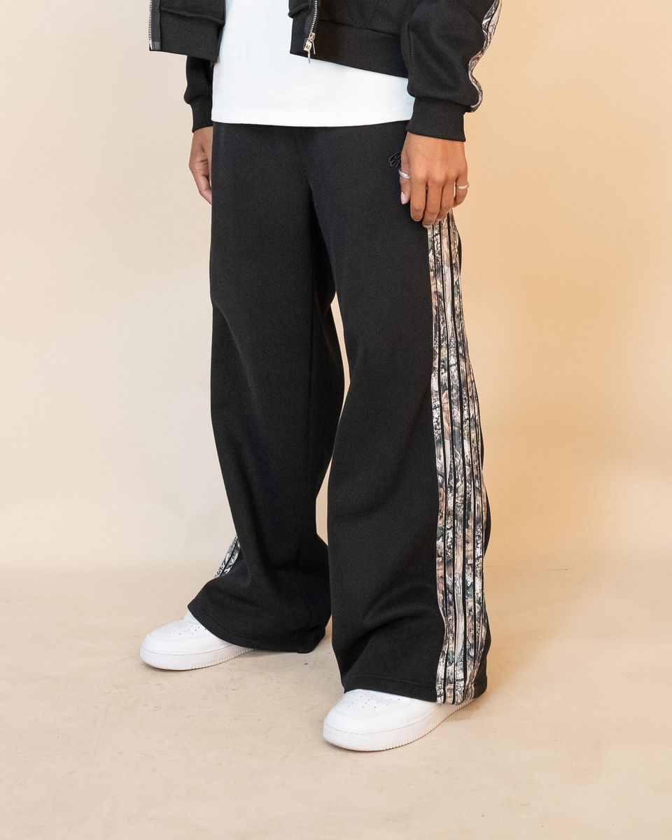 Eptm - Real camo striped baggy Pants,  black