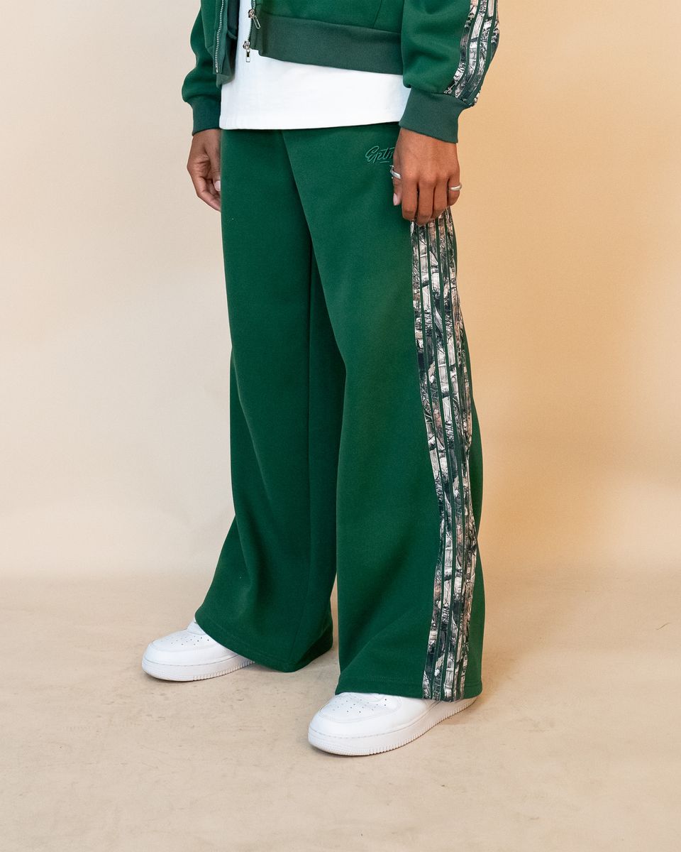 Eptm - Real camo striped baggy Pants,  Hunter green