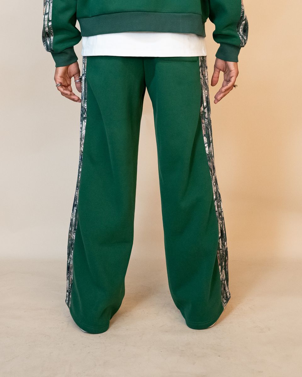 Eptm - Real camo striped baggy Pants,  Hunter green