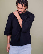 Load image into Gallery viewer, Eptm - Quarter sleeve tshirt black
