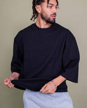 Load image into Gallery viewer, Eptm - Quarter sleeve tshirt black
