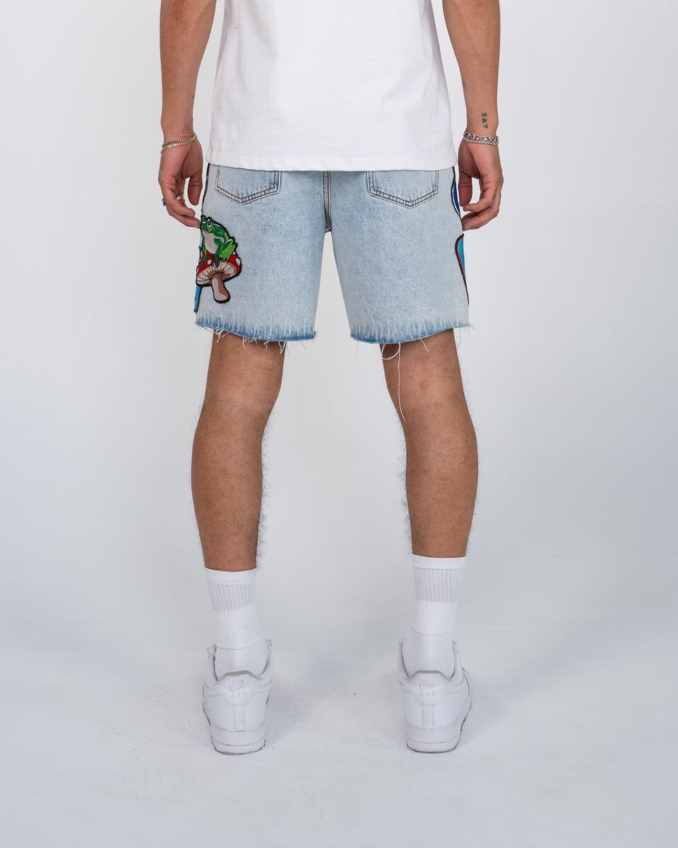 Eptm - Trippy denim shorts