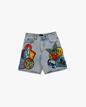 Load image into Gallery viewer, Eptm - Trippy denim shorts
