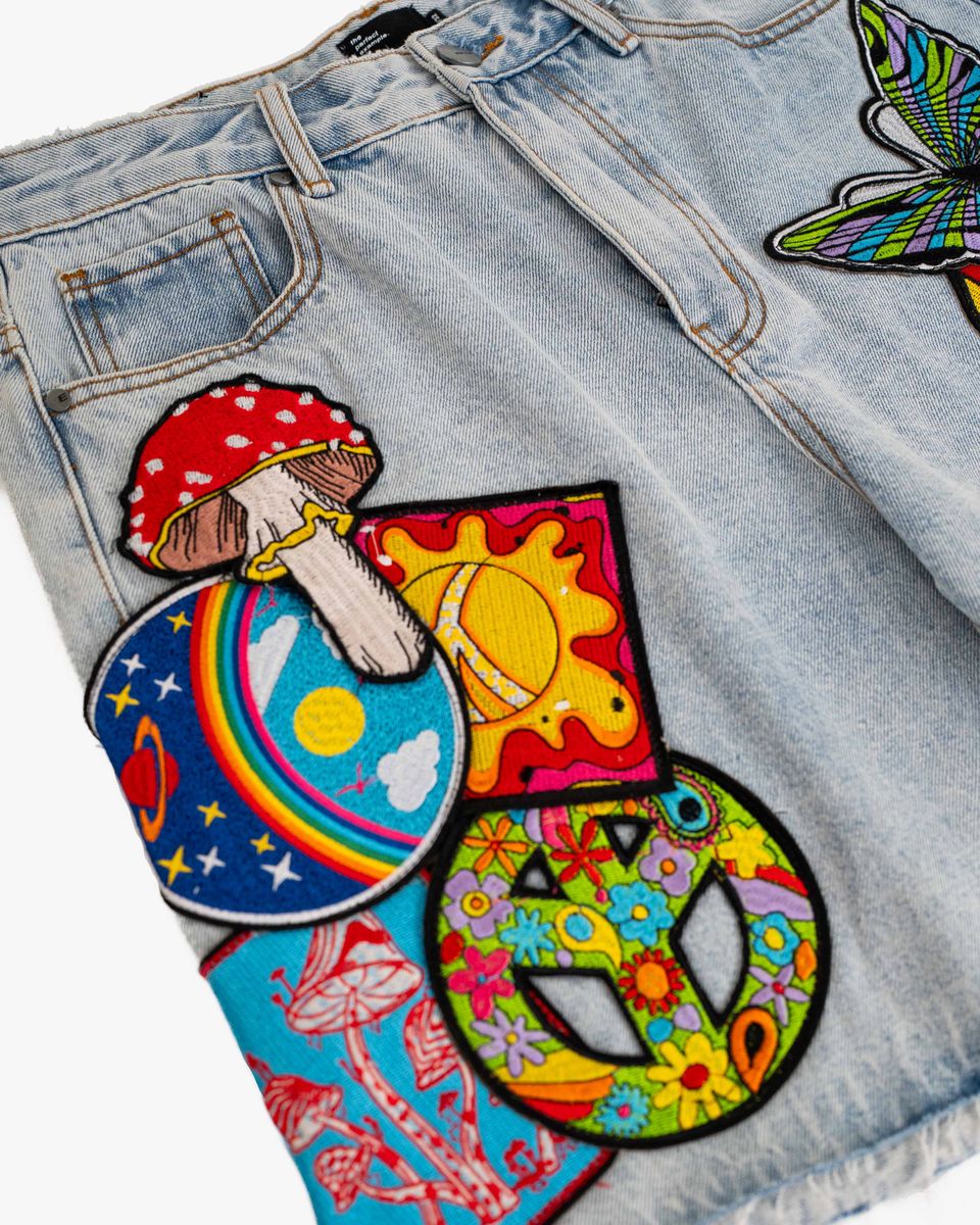 Eptm - Trippy denim shorts