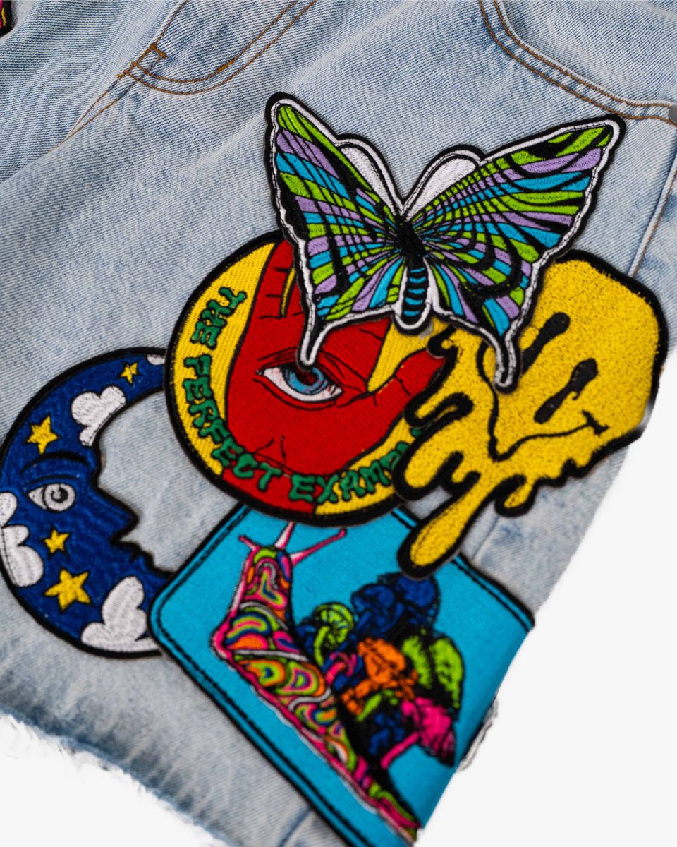 Eptm - Trippy denim shorts