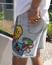 Load image into Gallery viewer, Eptm - Trippy denim shorts
