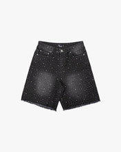 Load image into Gallery viewer, Eptm - Crystal denim shorts black
