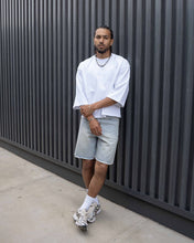 Load image into Gallery viewer, Eptm - Crystal denim shorts light blue
