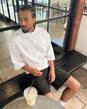 Load image into Gallery viewer, Eptm - Crystal denim shorts black
