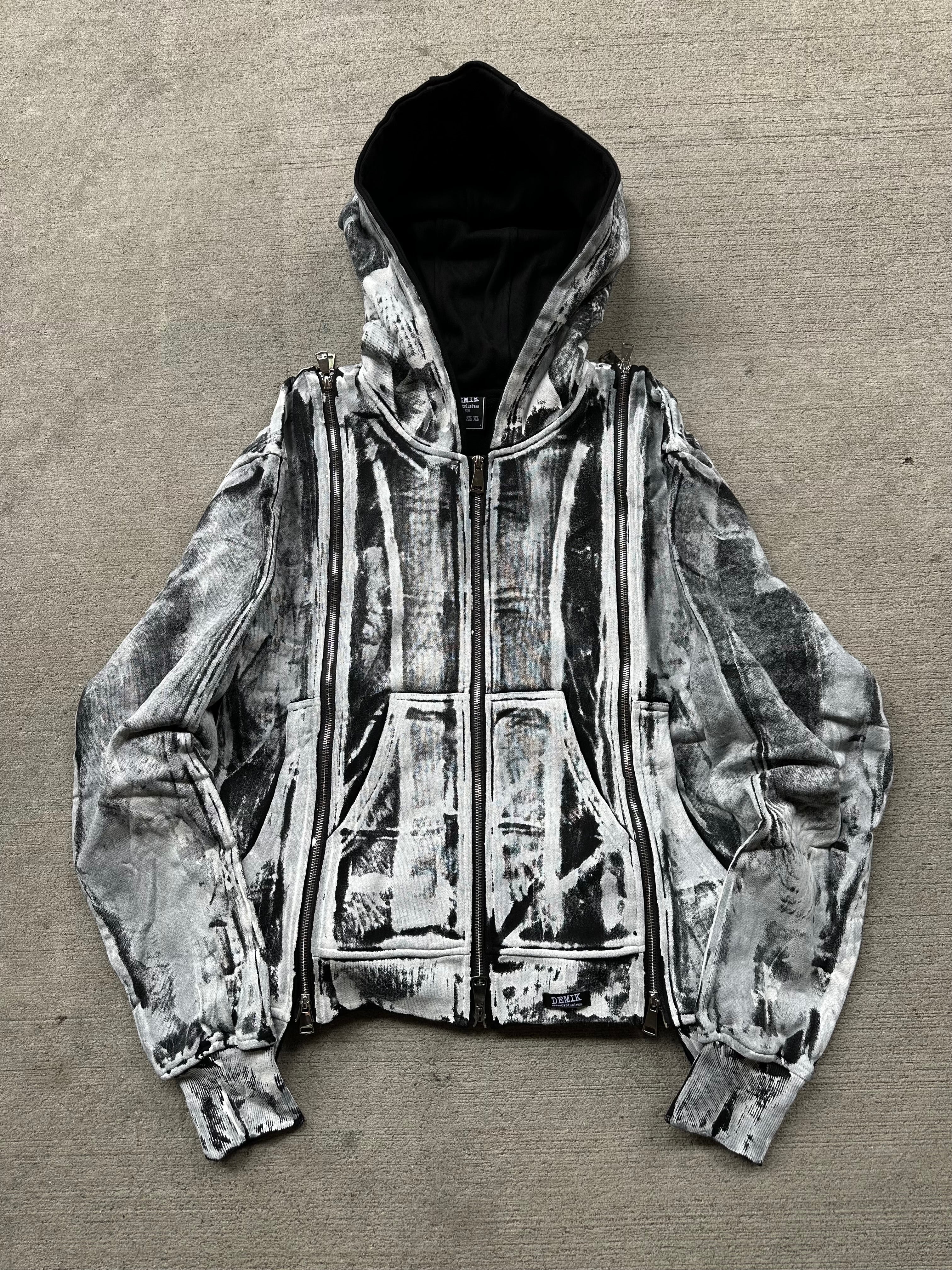 Demik - Black swan 3x zip up hoodie