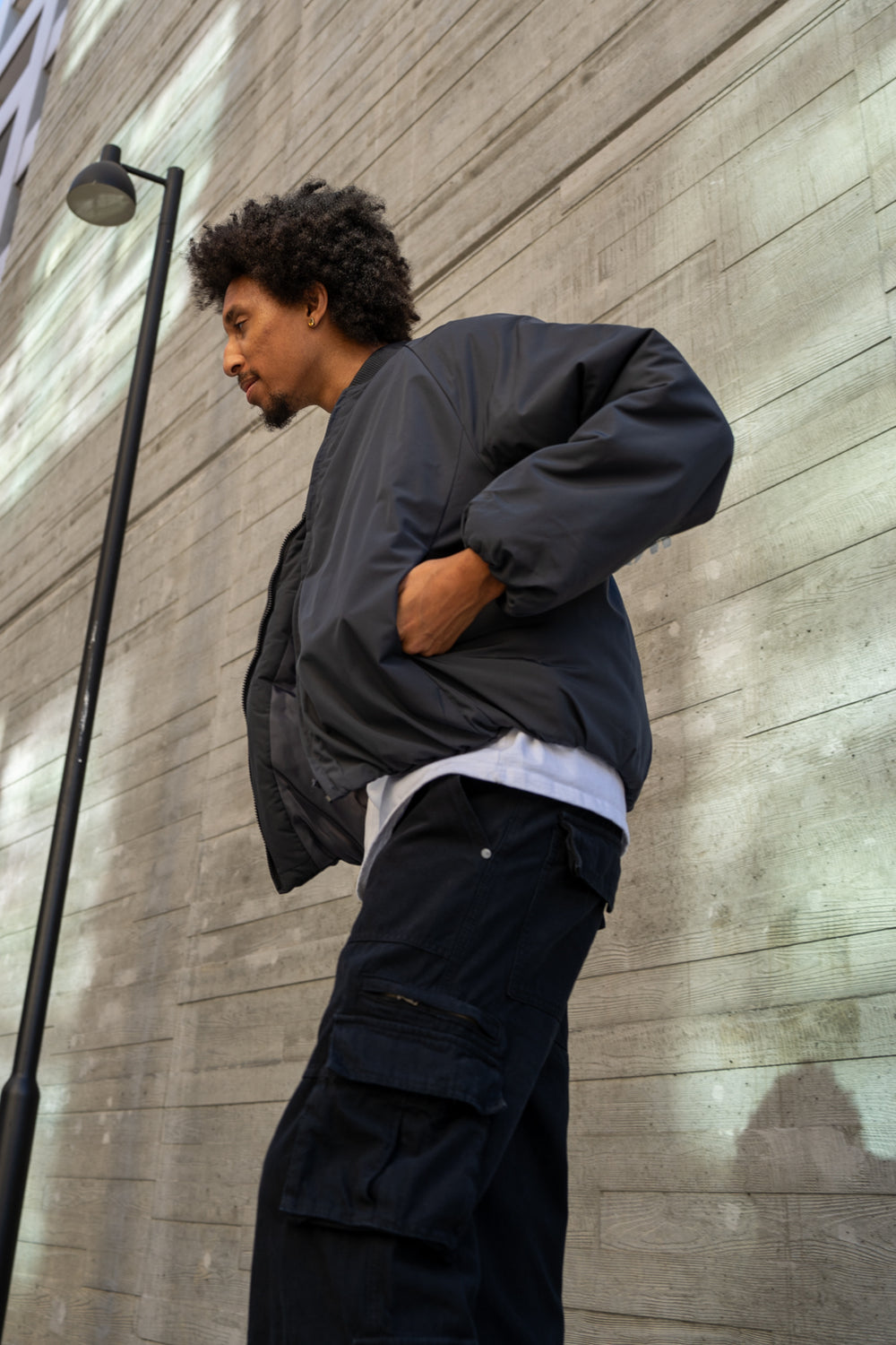 Eptm - Capital cropped bomber charcoal