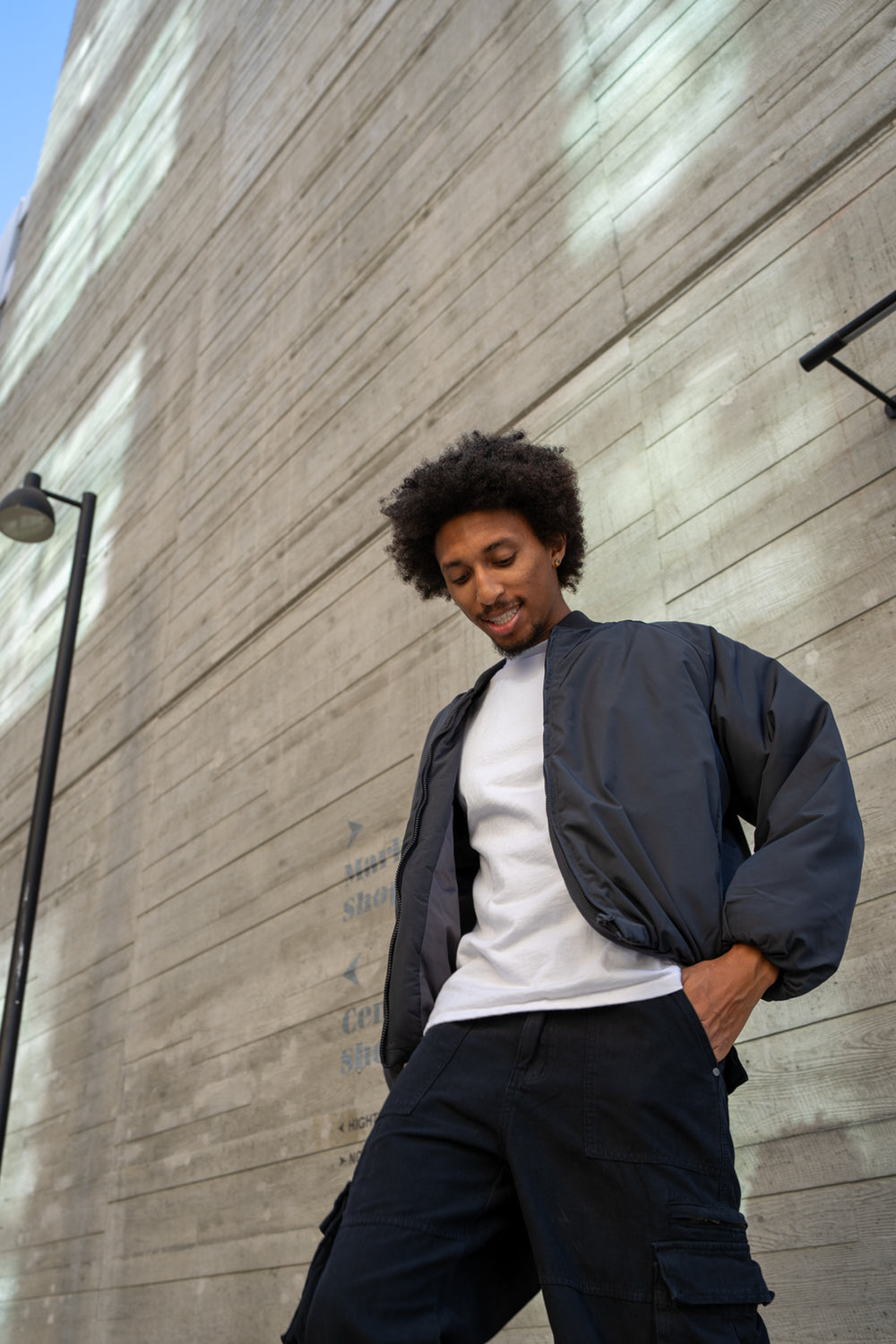 Eptm - Capital cropped bomber charcoal