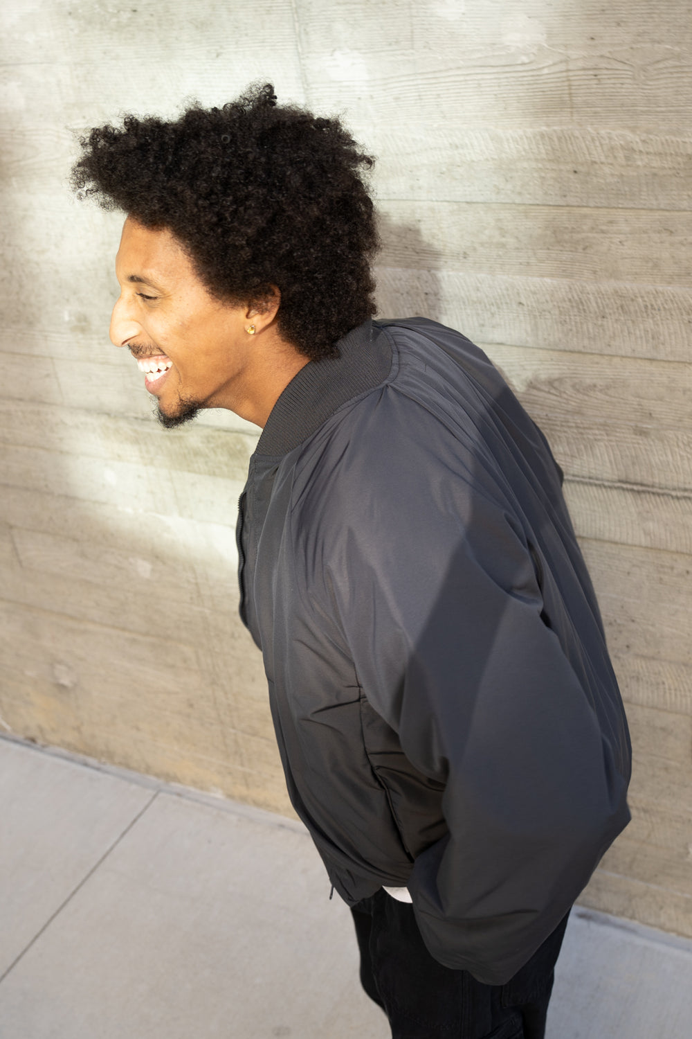 Eptm - Capital cropped bomber charcoal