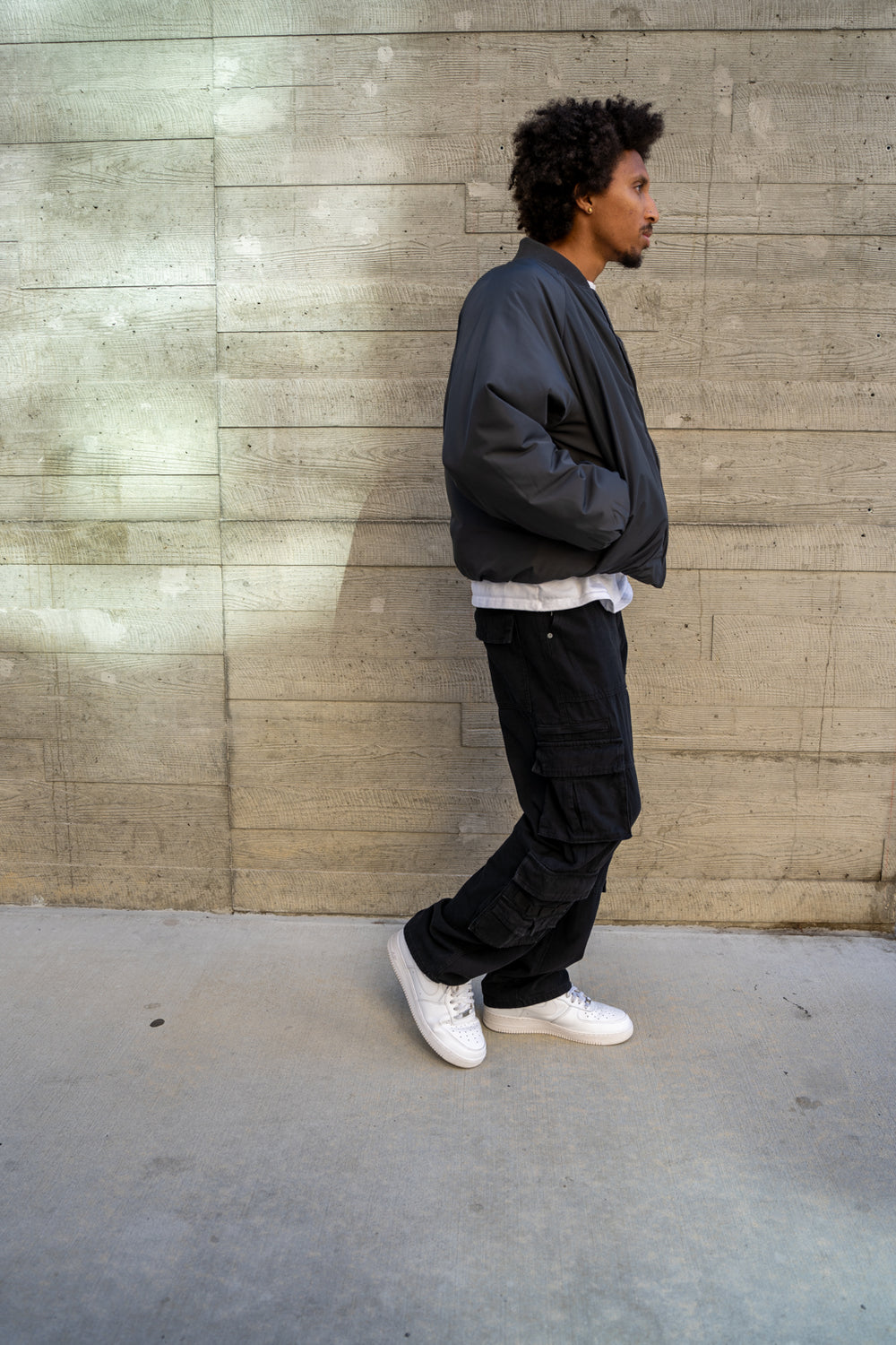 Eptm - Capital cropped bomber charcoal