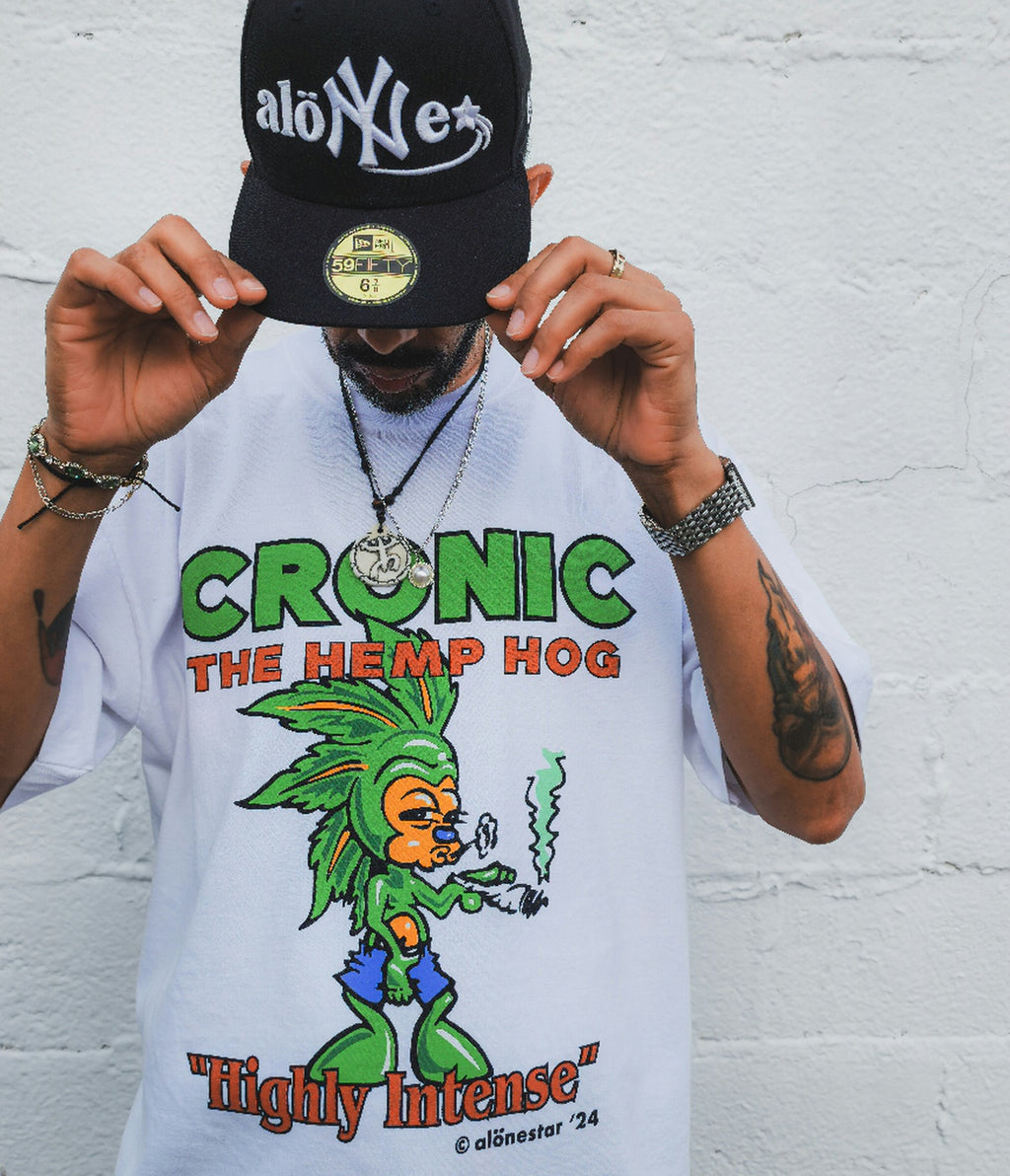 Alone Star - 420 Hog tshirt white