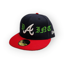 Load image into Gallery viewer, Paint custom Atlanta fitted - nvy/rd
