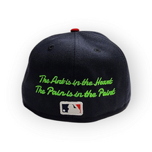 Load image into Gallery viewer, Paint custom Atlanta fitted - nvy/rd
