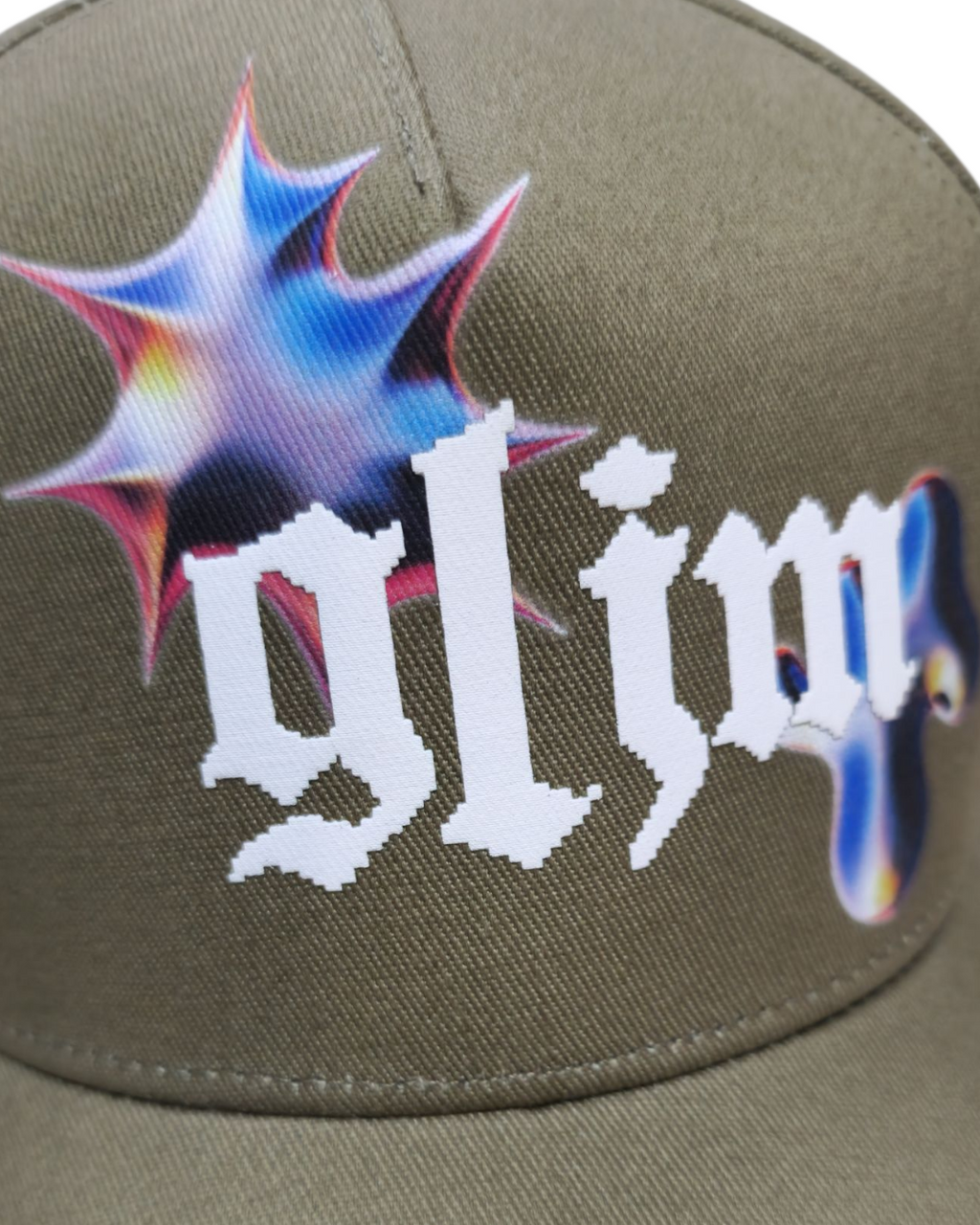 Glim - Light Barer snapback hat light olive