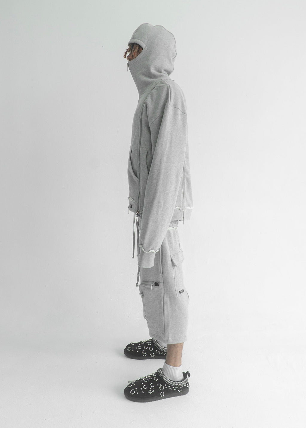 Demik - Grey zip plus shorts