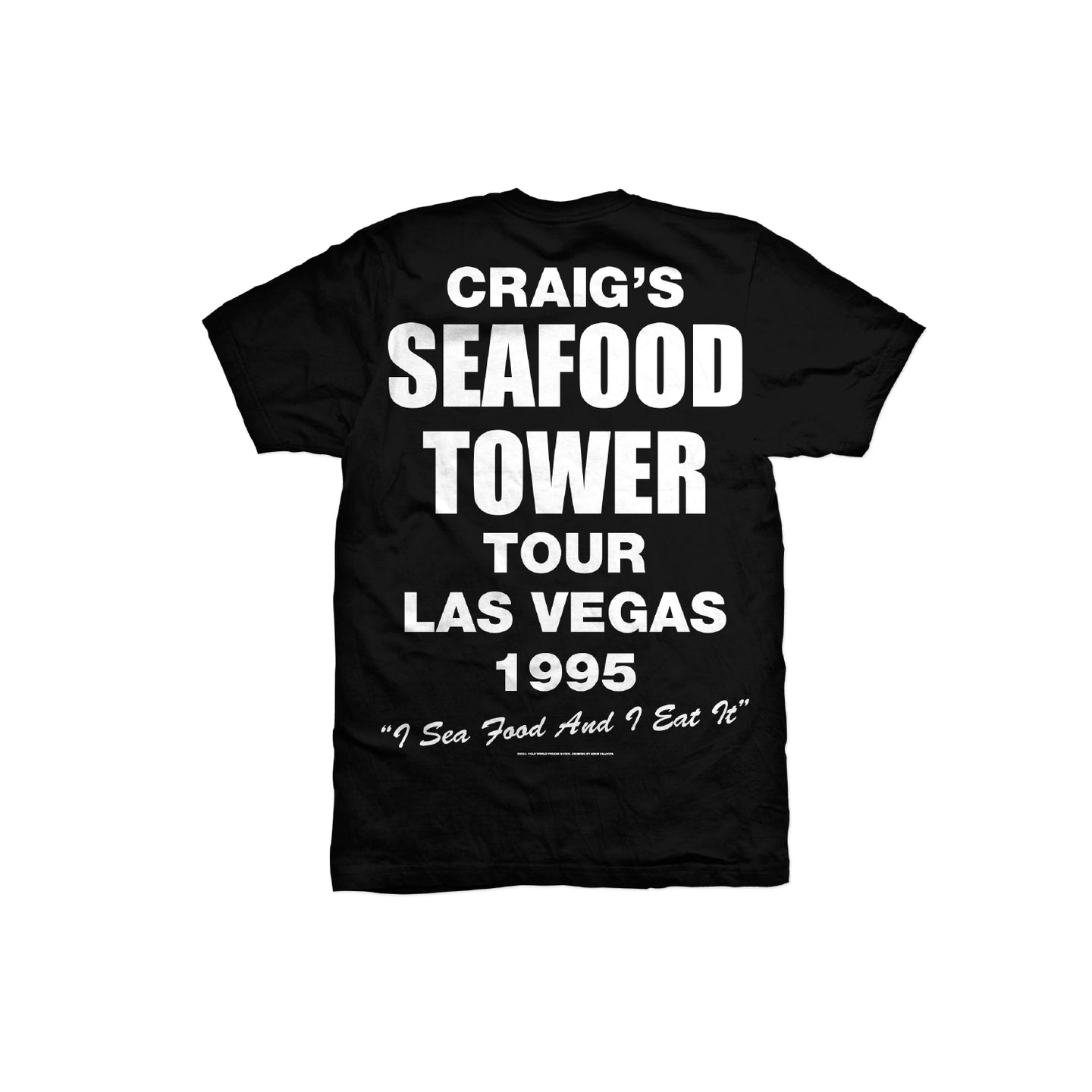 Cwfg ; Seafood tower tee , blk