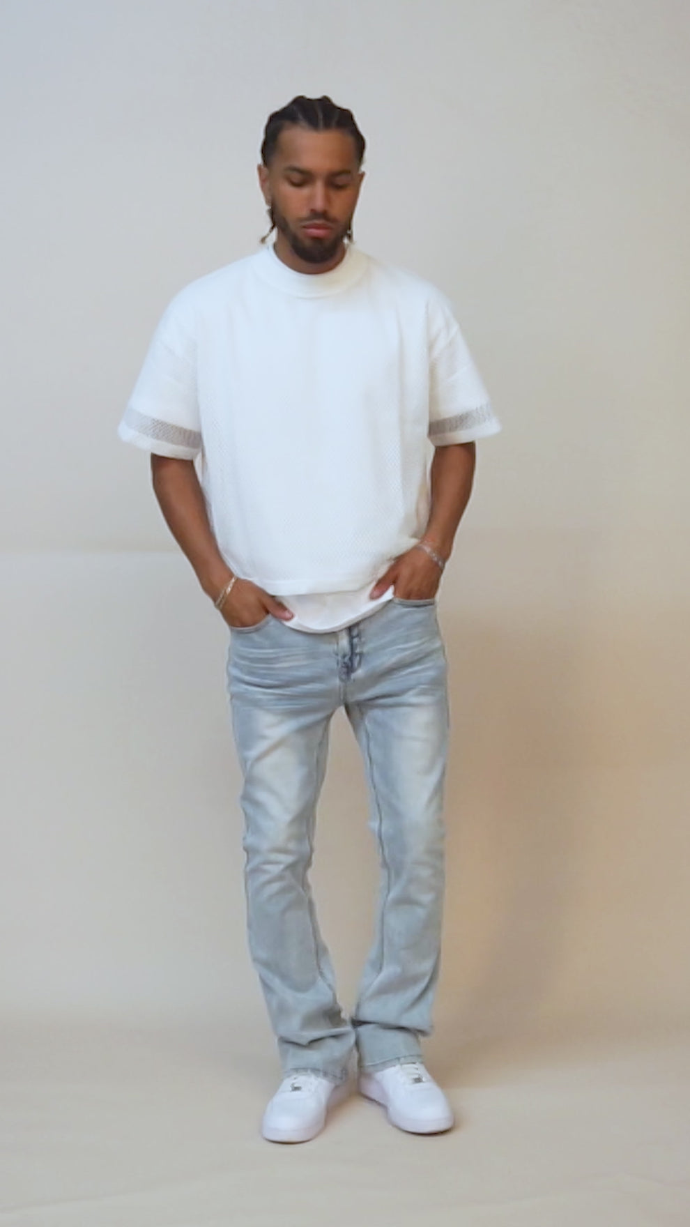 Eptm - Perfect flared denim,  light indigo
