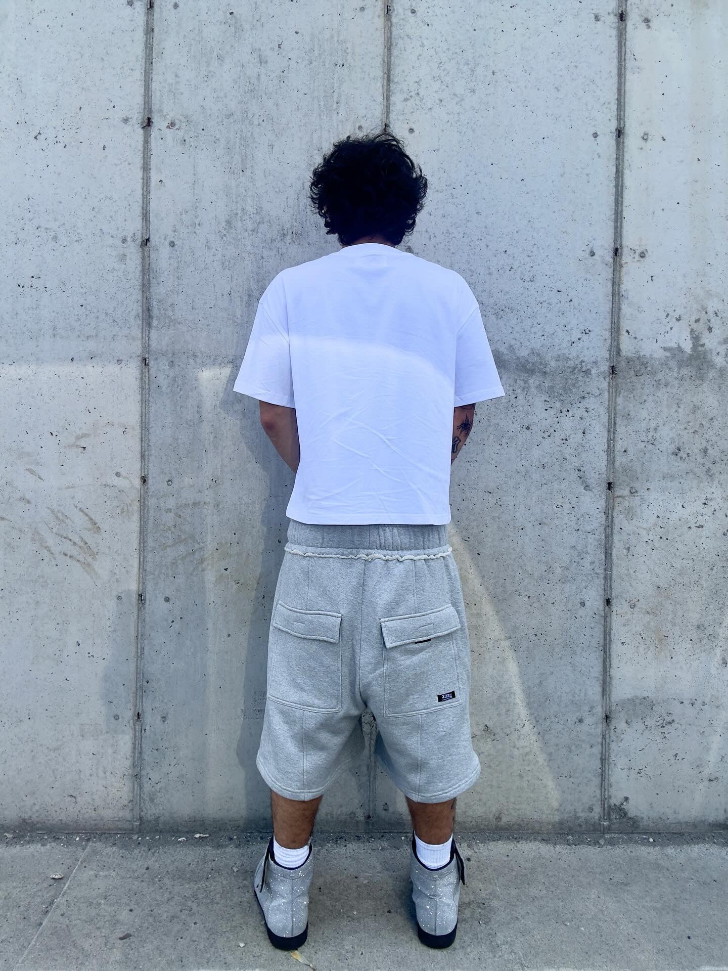 Demik - Grey zip plus shorts