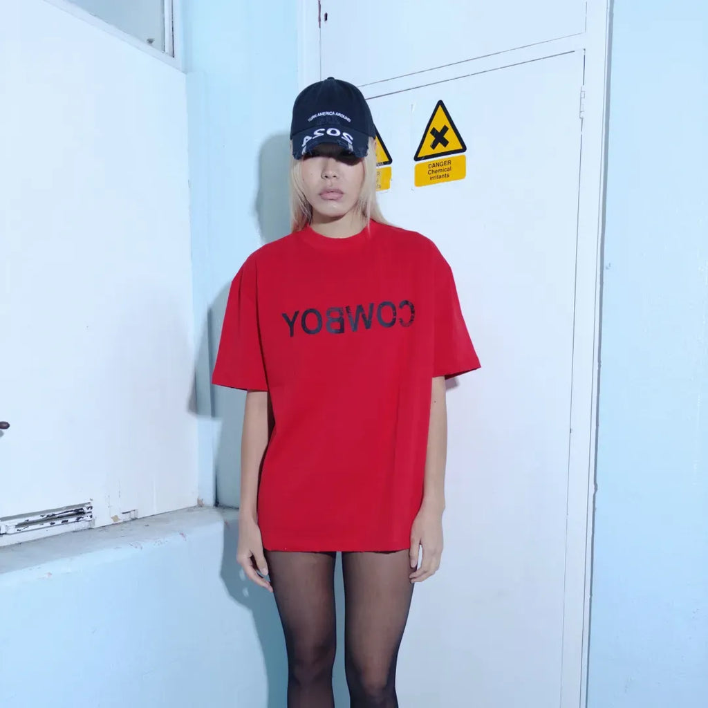 Outlw - Reverse Cowboy" Tee v2 red