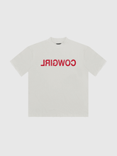 Load image into Gallery viewer, Outlw - Reverse Cowgirl&quot; Tee v3 white

