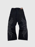 Outlw - Embroidered "westworld" Work Pant , black