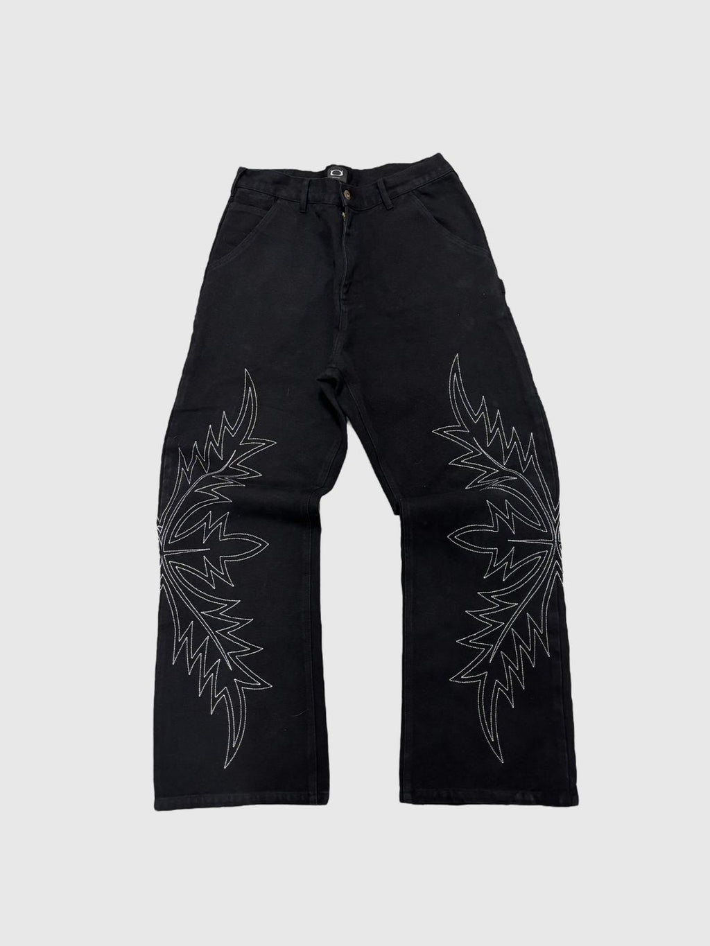 Outlw - Embroidered "westworld" Work Pant , black