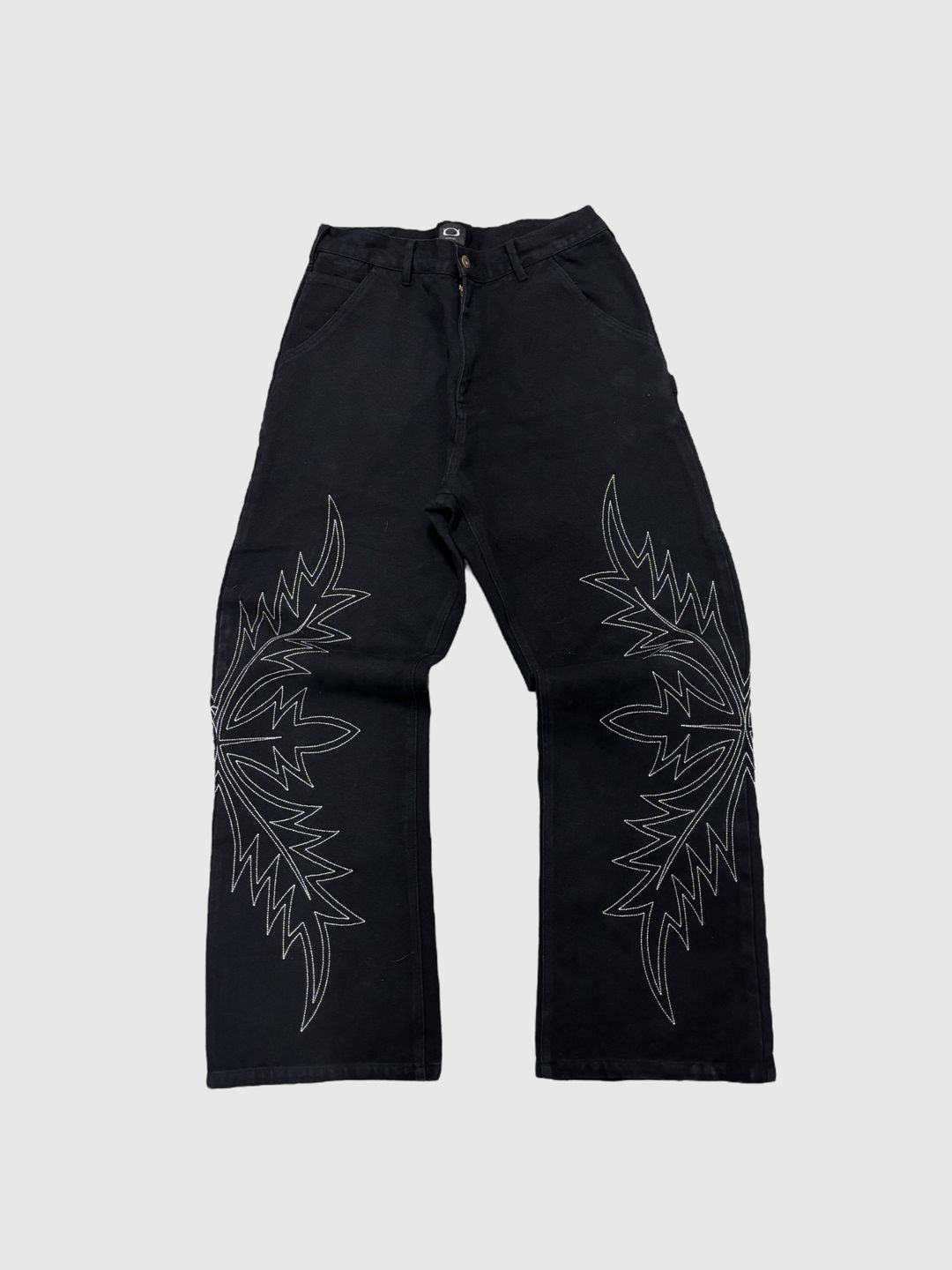 Outlw - Embroidered "westworld" Work Pant , black