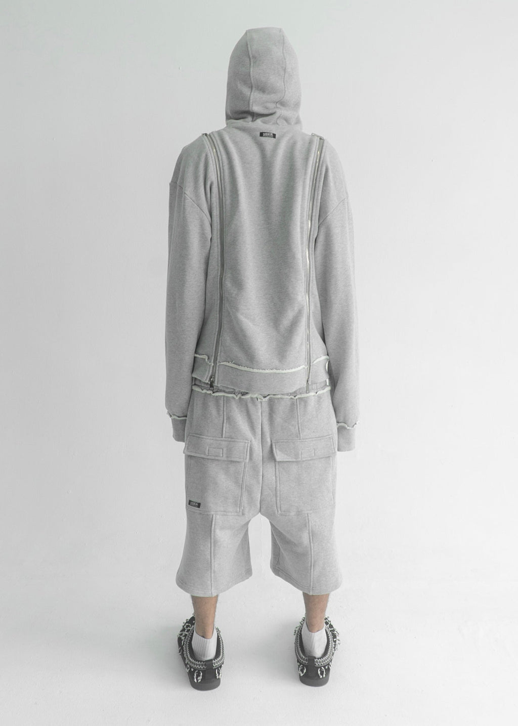 Demik - Grey zip plus shorts