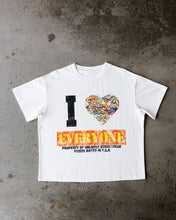 Load image into Gallery viewer, Unlikely - I heart everyone tee , white
