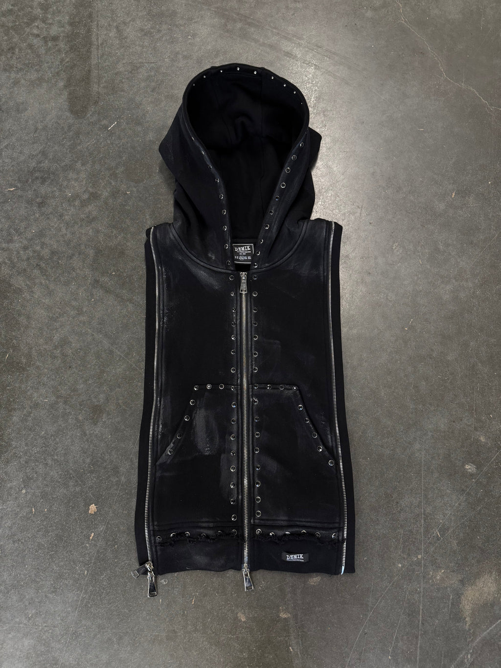 Demik - Black diamond 3x zip up hoodie