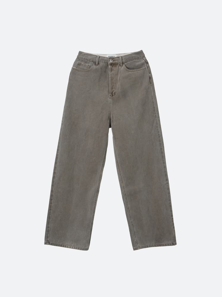 Fragile - Brown-Dyed Baggy Denim
