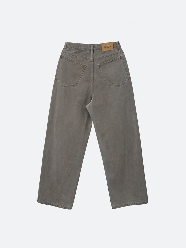 Fragile - Brown-Dyed Baggy Denim