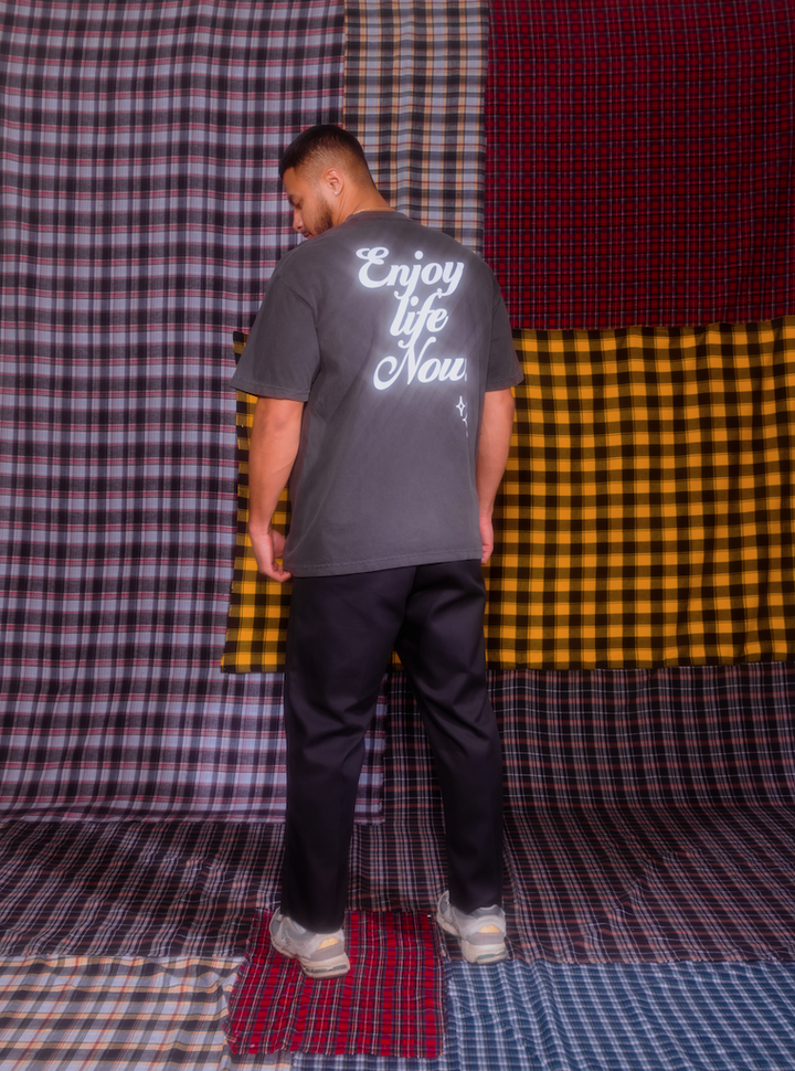 Petals and Peacocks ; Enjoy life now tee