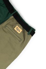 Petals and Peacocks ; Patchwork elastic waist pants
