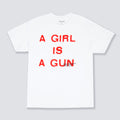 Pleasures - Girls is a gun , tshirt - white