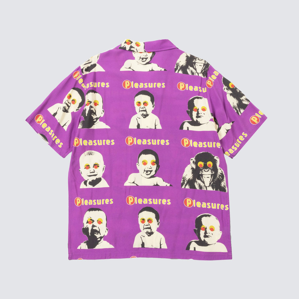 Pleasures - Head Button up purple