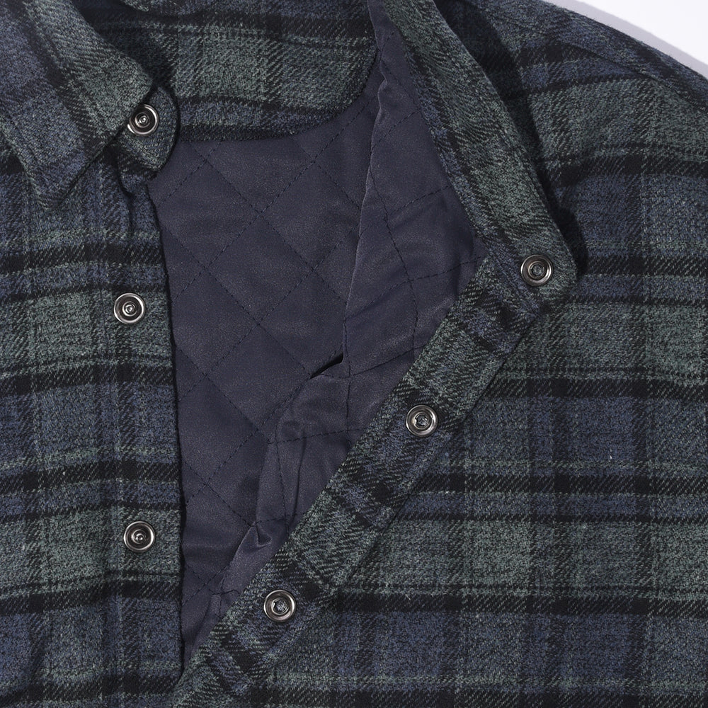 Glim - Hard labor Flannel plaid navy hunter green
